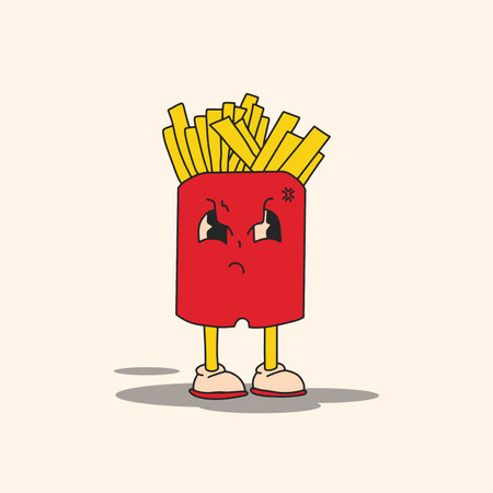 FAST FOOD RETRO CUTE CHARACTER MASCOT