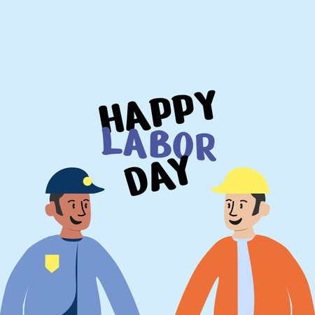 labor day simple vector designのイラスト素材