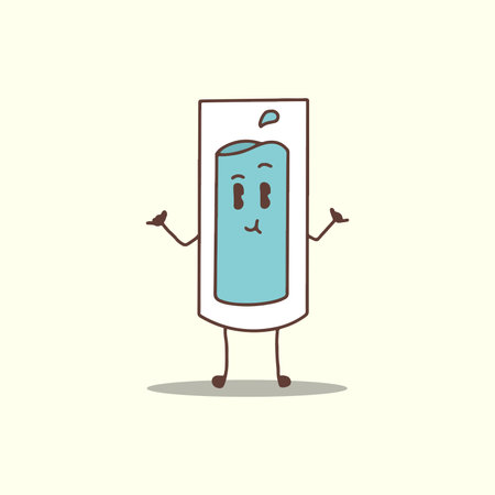 HAND DRAWING CUTE CHARACTER BREAKFAST DESIGN VECTOR ELEMENTのイラスト素材