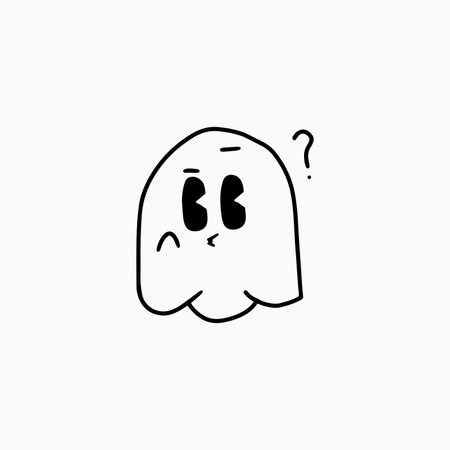 cute halloween vector hand drawingのイラスト素材