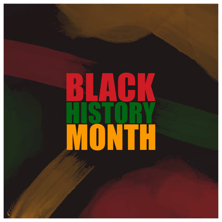 Black history month design banner, poster or social media postのイラスト素材