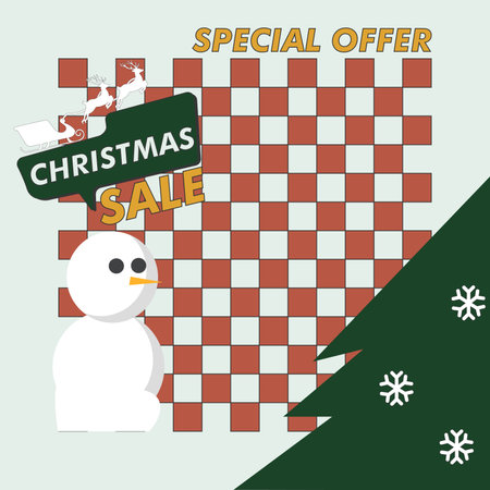 retro christmas sale design vectorのイラスト素材