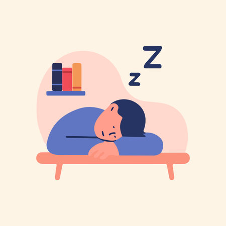 back to school learning pose character with flat design style for poster, school marketing, add, and etcのイラスト素材