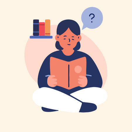 back to school learning pose character with flat design style for poster, school marketing, add, and etcのイラスト素材