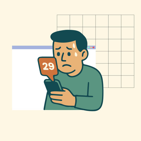 illustration of freelance, social media or work life balance for ad, poster, post, banner,character designのイラスト素材