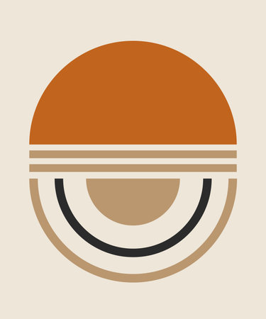 Abstract geometric minimalsm design vectorのイラスト素材