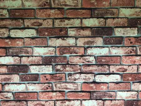 old red brick wall backgroundの写真素材