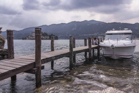 boat at the dock in a lake