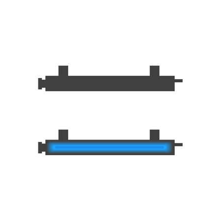 Detail for the scheme of water supply and purification of water from the well. Flat ultraviolet (UV) filterのイラスト素材
