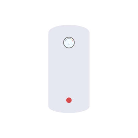 Detail for the scheme of water supply and purification of water from the well. Flat style. Water heater. Hot water boilerのイラスト素材