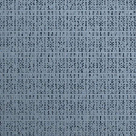 Blue alien, incomprehensible computer code.