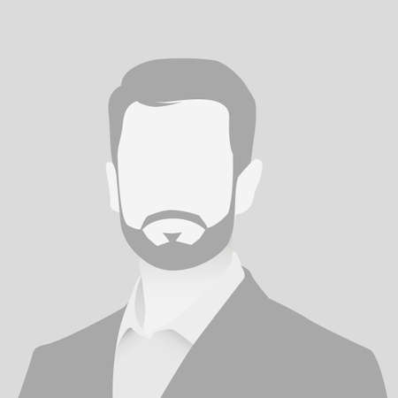 Default avatar photo placeholder. Gray profile picture icon. Business man illustrationのイラスト素材