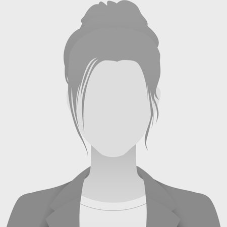 Monochrome avatar defoult photo placeholder abstract portrait of woman with bun and blazer, minimalist design representing anonymous identity, on light gray backgroundのイラスト素材