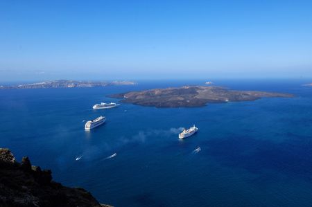city view,Mykonos, on the Greek Islandsの写真素材