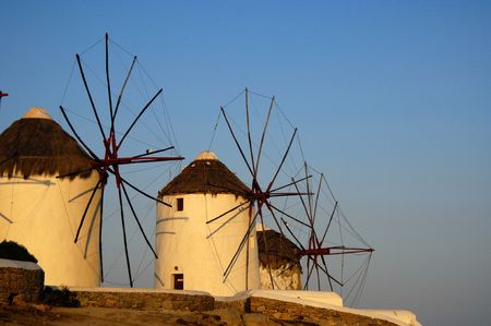 city view,Mykonos, on the Greek Islandsの写真素材