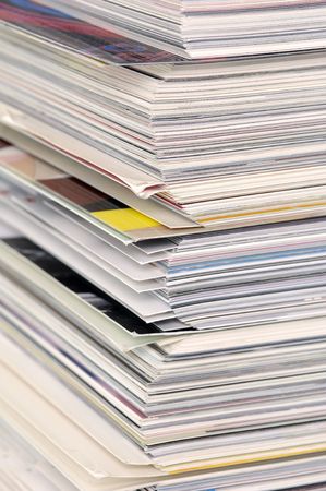 Stack of fashion magazines