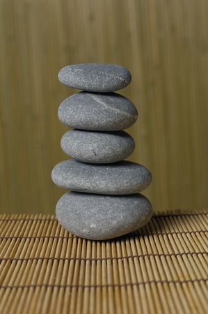 Balanced zen stonesの写真素材