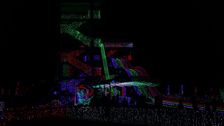 Light slide at lighting festivalのeditorial素材