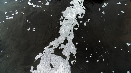 Abstract black water backgroundの写真素材