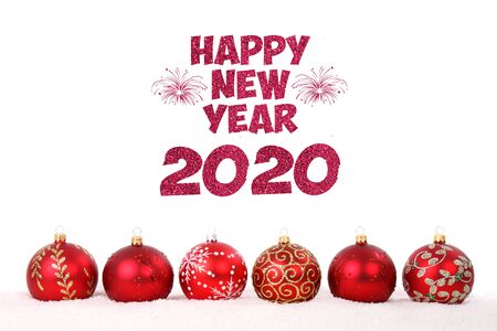 Happy new year 2020 cardの写真素材