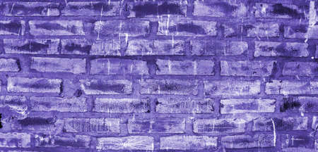 Abstract blue scratched brick wall surface backdrop. Beautiful blue wall backgroundの写真素材