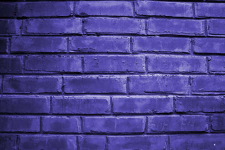 Abstract blue brick wall texture. Vintage scratched wall surfaceの写真素材