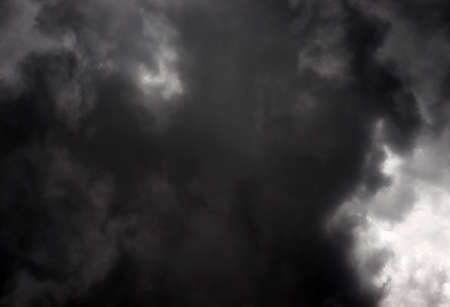 Danger weather wallpaper. Dramatic dark clouds background. Storm cloud in sky