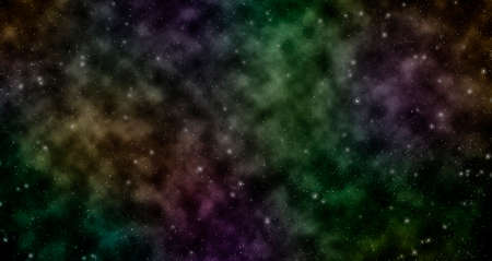 Beautiful colorful constellation with stars in deep space. cosmic background