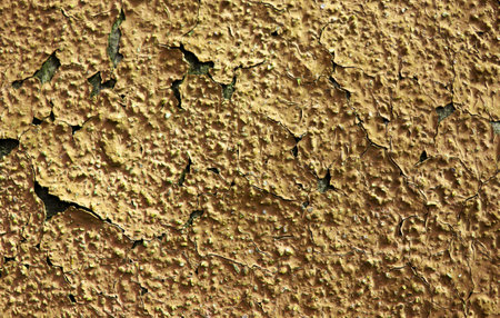 Old crack wall background with dry paint. abstract vintage textureの写真素材