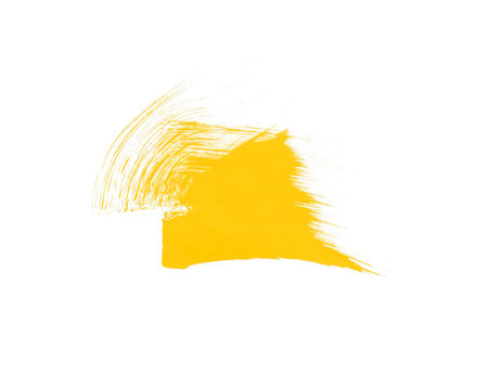 Beautiful watercolor smear brush concept for art paintings. Brushes isolated on white backgroundの写真素材