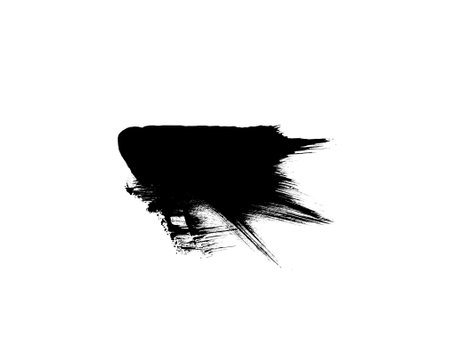 Beautiful watercolor smear brush concept for art paintings. Brushes isolated on white backgroundの写真素材