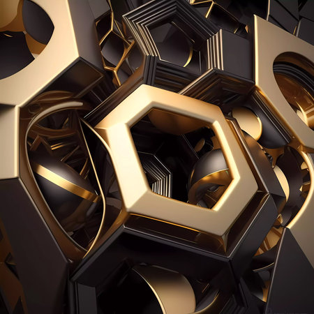 Beautiful abstract 3d modern geometric background for art banner concept