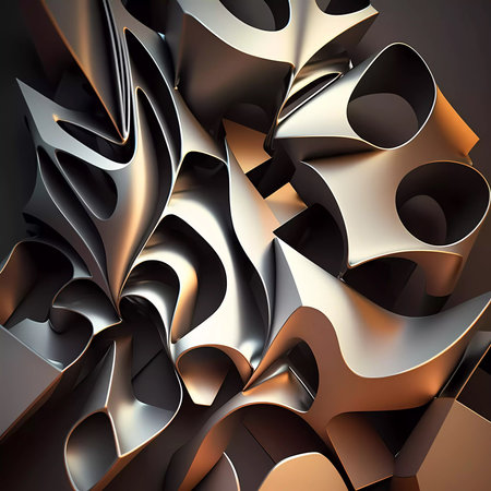 Beautiful abstract 3d modern geometric background for art banner concept