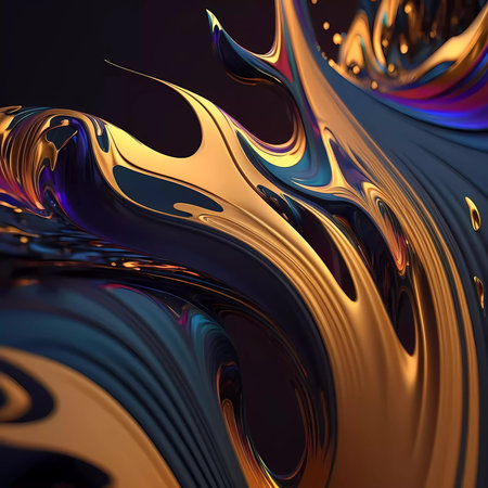 Beautiful modern 3d paint layers background for art designの素材
