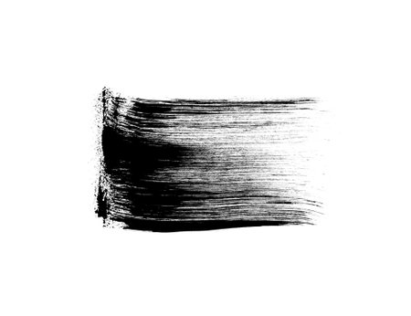 Beautiful watercolor smear brush concept for art paintings. Brushes isolated on white backgroundの写真素材