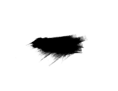 Beautiful watercolor smear brush concept for art paintings. Brushes isolated on white backgroundの写真素材