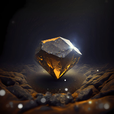 Beautiful gem on dark background for shop wabsite banner concept or posterの素材