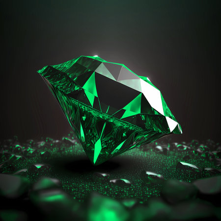 Beautiful gem on dark background for shop wabsite banner concept or posterの素材