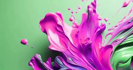 Beautiful abstract colorful paint explosion in motionの素材