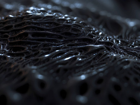 Abstract mystery alien skin surface texture. Dark backgroundの素材