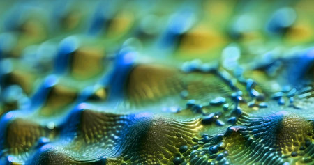 Abstract mystery alien skin surface texture. Dark backgroundの素材