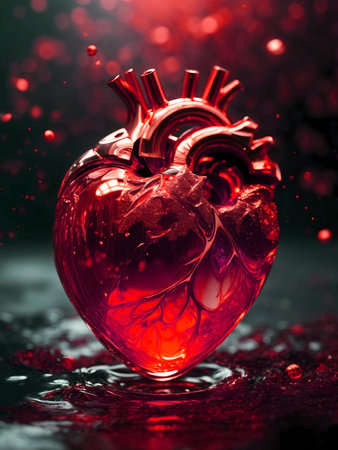 Abstract fantastic elegant golden heart background for luxury art design. Modern post card conceptの素材