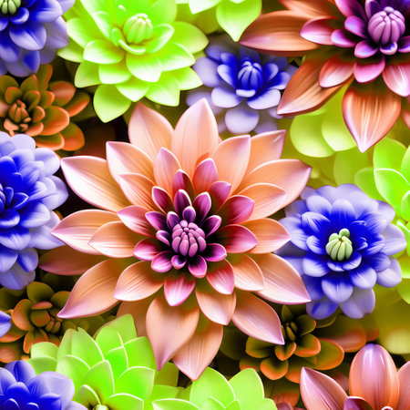 Beautiful abstract style flowers background. Elegant blossom flowerの素材