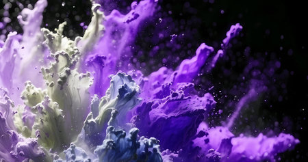 Abstract powder splash in motion. Explode background. Modern wallpaperの素材