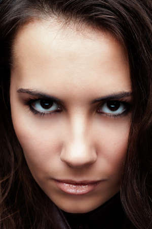 Portrait of a young attractive girl closeupの写真素材