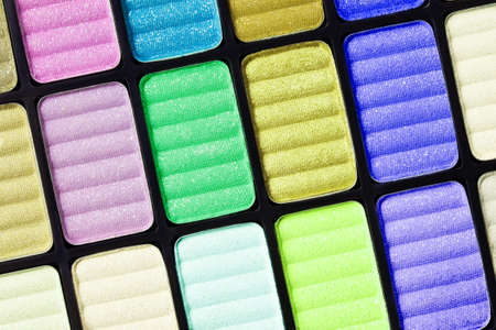 Part of the colorful palette for makeup closeupの写真素材