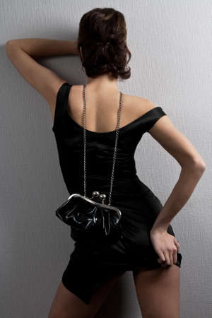 Young attractive girl poses during a photo sessionの写真素材