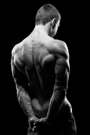 The beautiful and strong young guyの写真素材