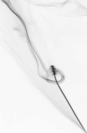 The abstract figure of the smoke on a white backgroundの写真素材