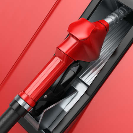 Realistic 3D rendering modern refueling nozzle high qualityの写真素材